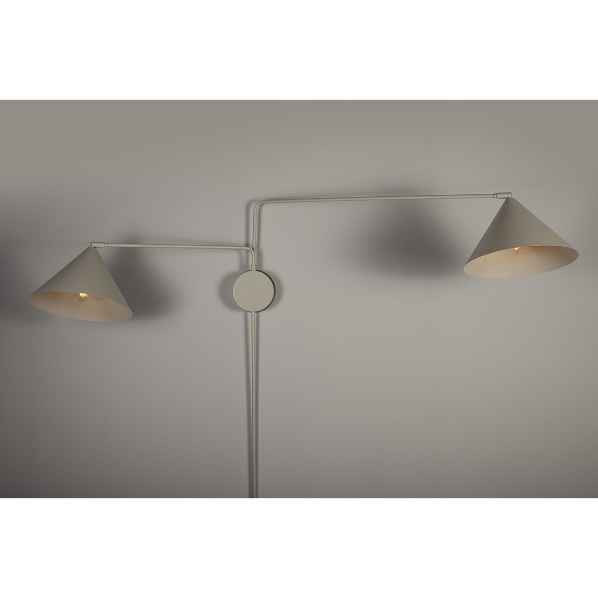 unikalna oprawa Sigma MAGIC kinkiet 40932 kolor szary beż 2 x E27 15W Led