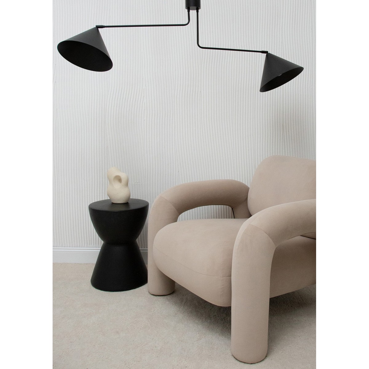 urokliwa oprawa Sigma MAGIC plafon 40930 kolor czarny 2 x E27 15W Led