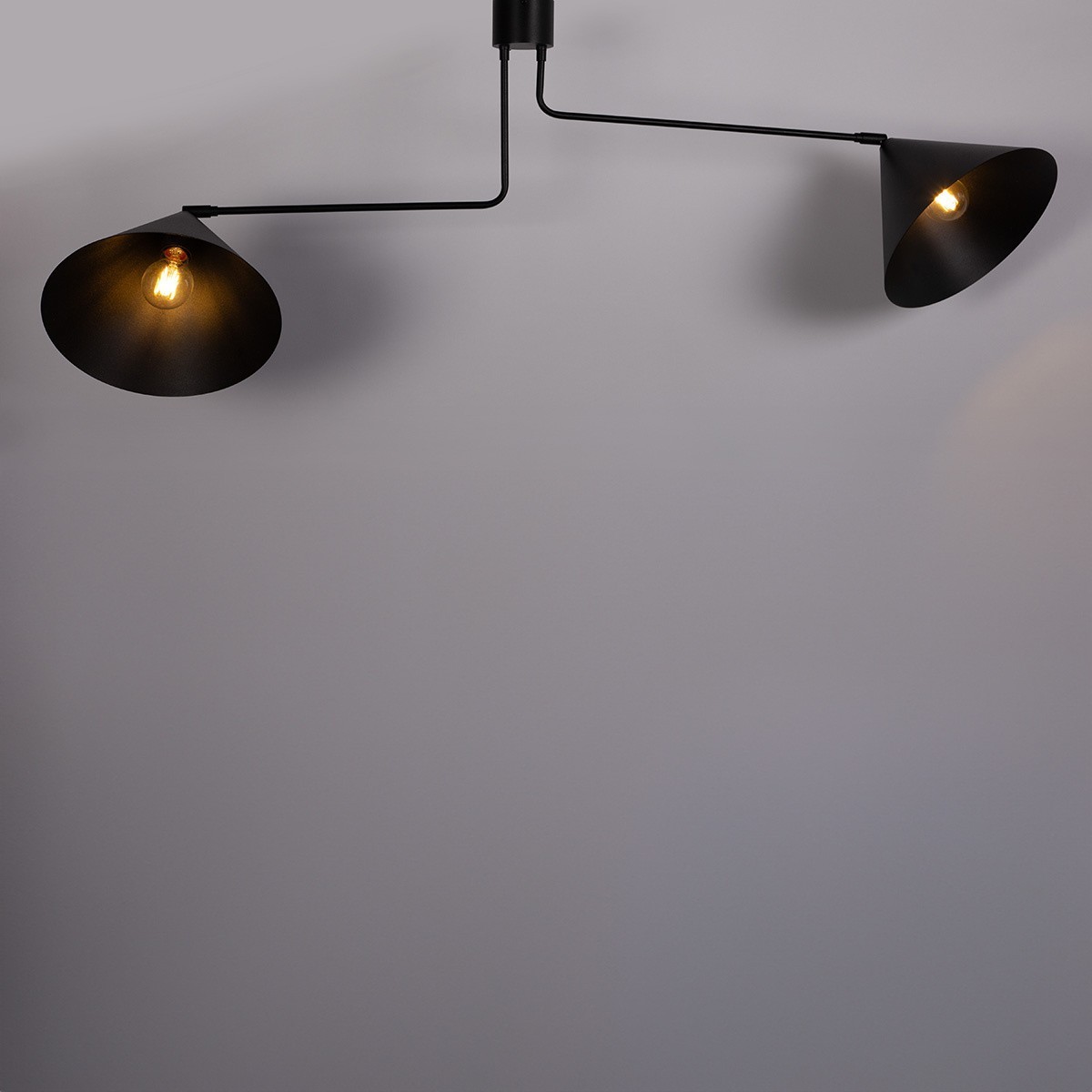 urokliwa oprawa Sigma MAGIC plafon 40930 kolor czarny 2 x E27 15W Led