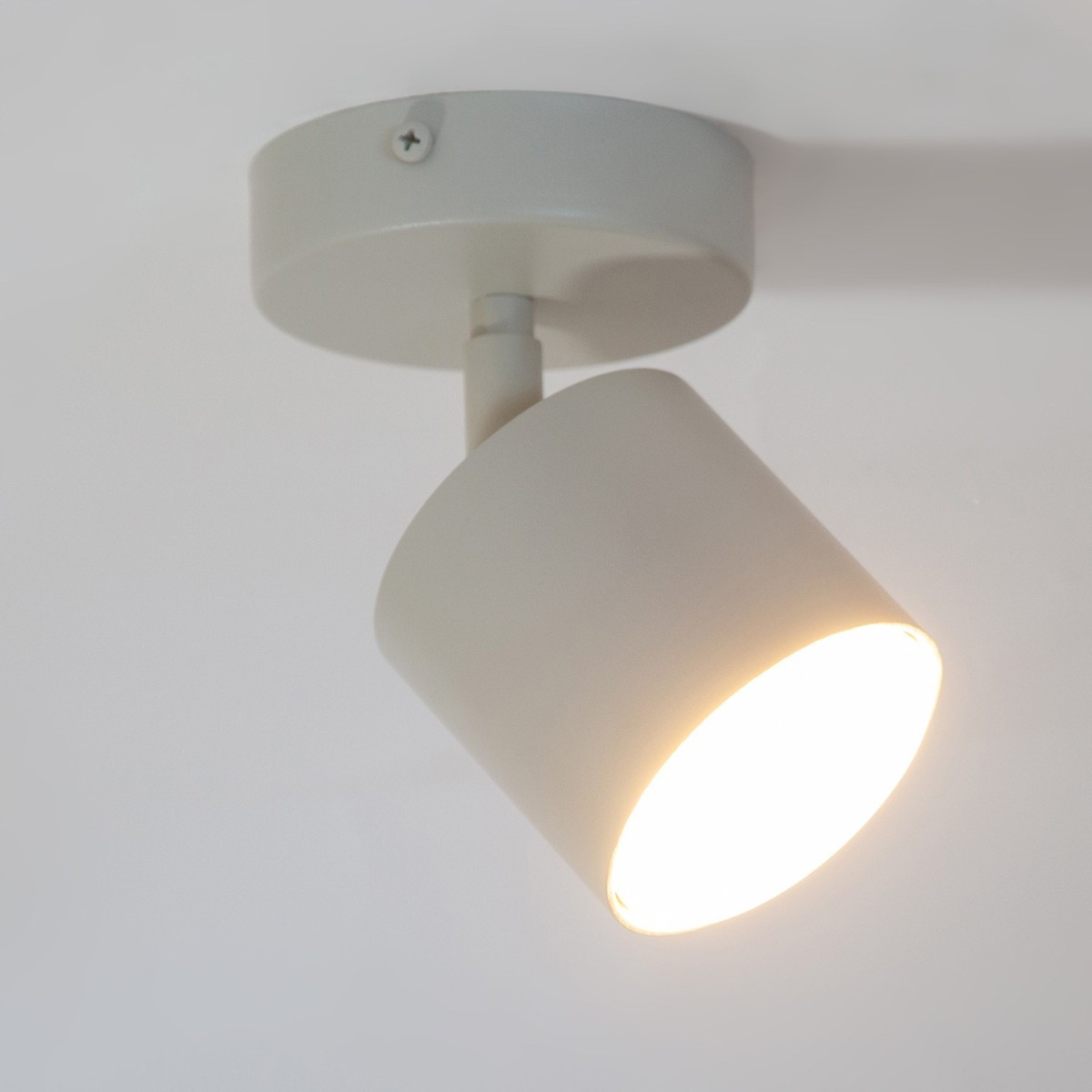 pełna wdzięku oprawa Sigma MILA kinkiet-spot-plafon 41352 kolor szary beż 1x GX53 12 W LED