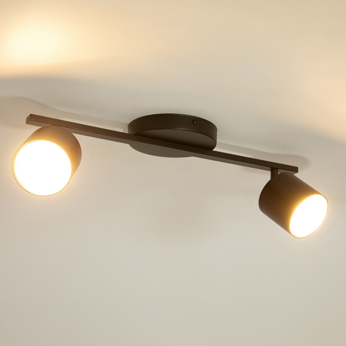 schludna oprawa Sigma MILA plafon 41341 kolor czarny 2x GX53 12 W LED