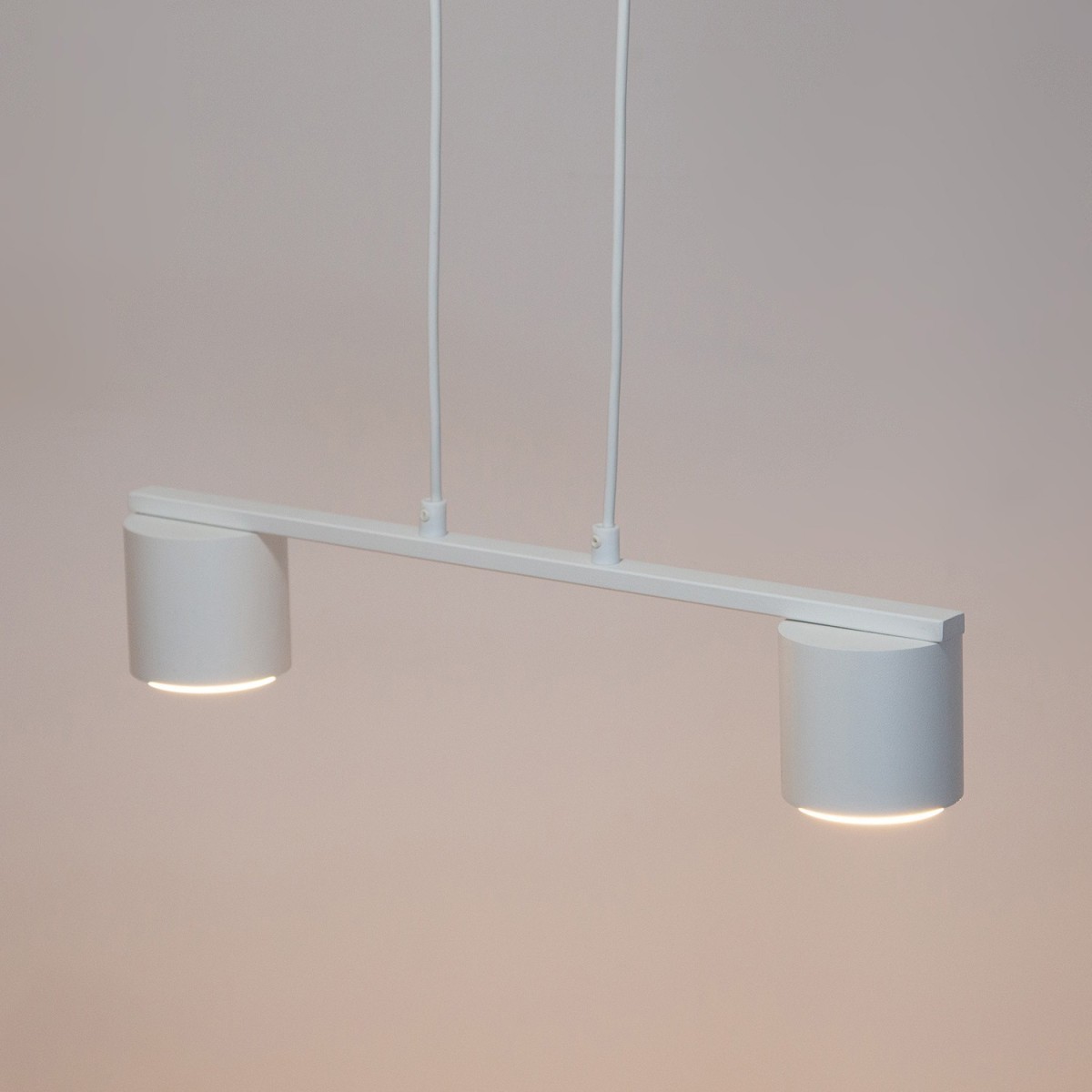 wdzięczna oprawa Sigma MILA lampa wisząca 41349 kolor biały 2x GX53 12 W LED