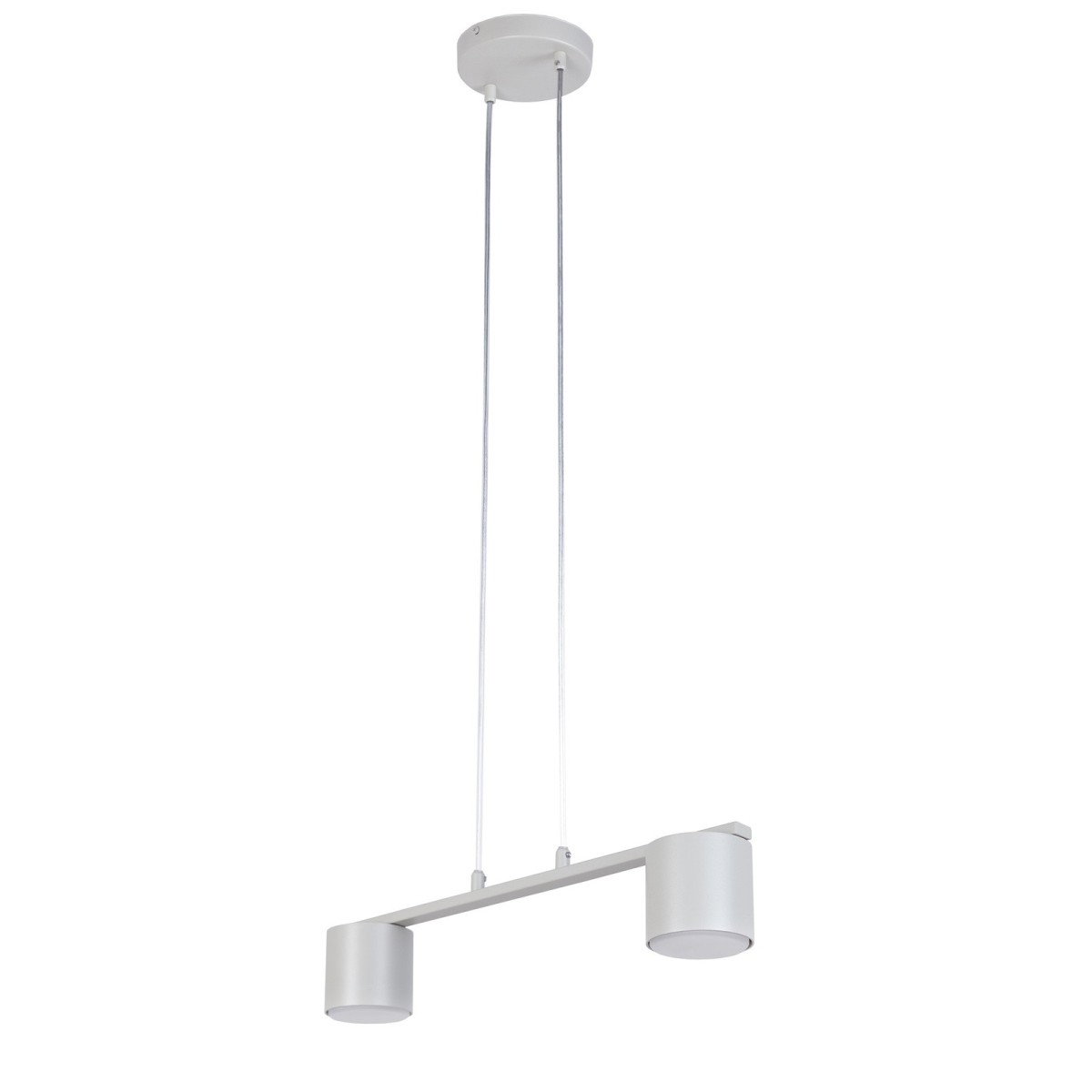 zgrabna oprawa Sigma MILA lampa wisząca 41355 kolor szary beż 2x GX53 12 W LED