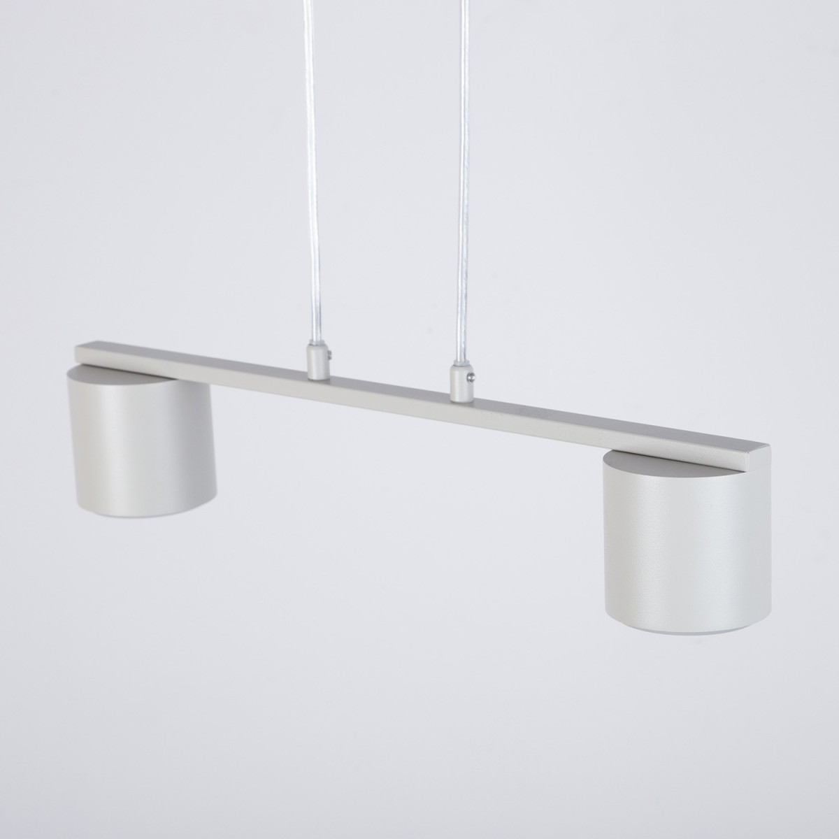 zgrabna oprawa Sigma MILA lampa wisząca 41355 kolor szary beż 2x GX53 12 W LED