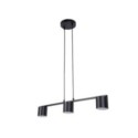 charakterystyczna oprawa Sigma MILA lampa wisząca 41344 kolor czarny 3x GX53 12 W LED