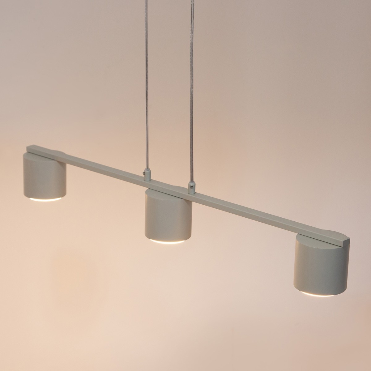 designerska oprawa Sigma MILA lampa wisząca 41356 kolor szary beż 3x GX53 12 W LED