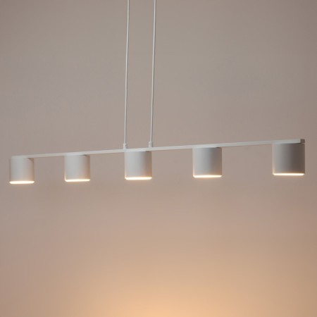 efektowna oprawa Sigma MILA lampa wisząca 41351 kolor biały 5x GX53 12 W LED