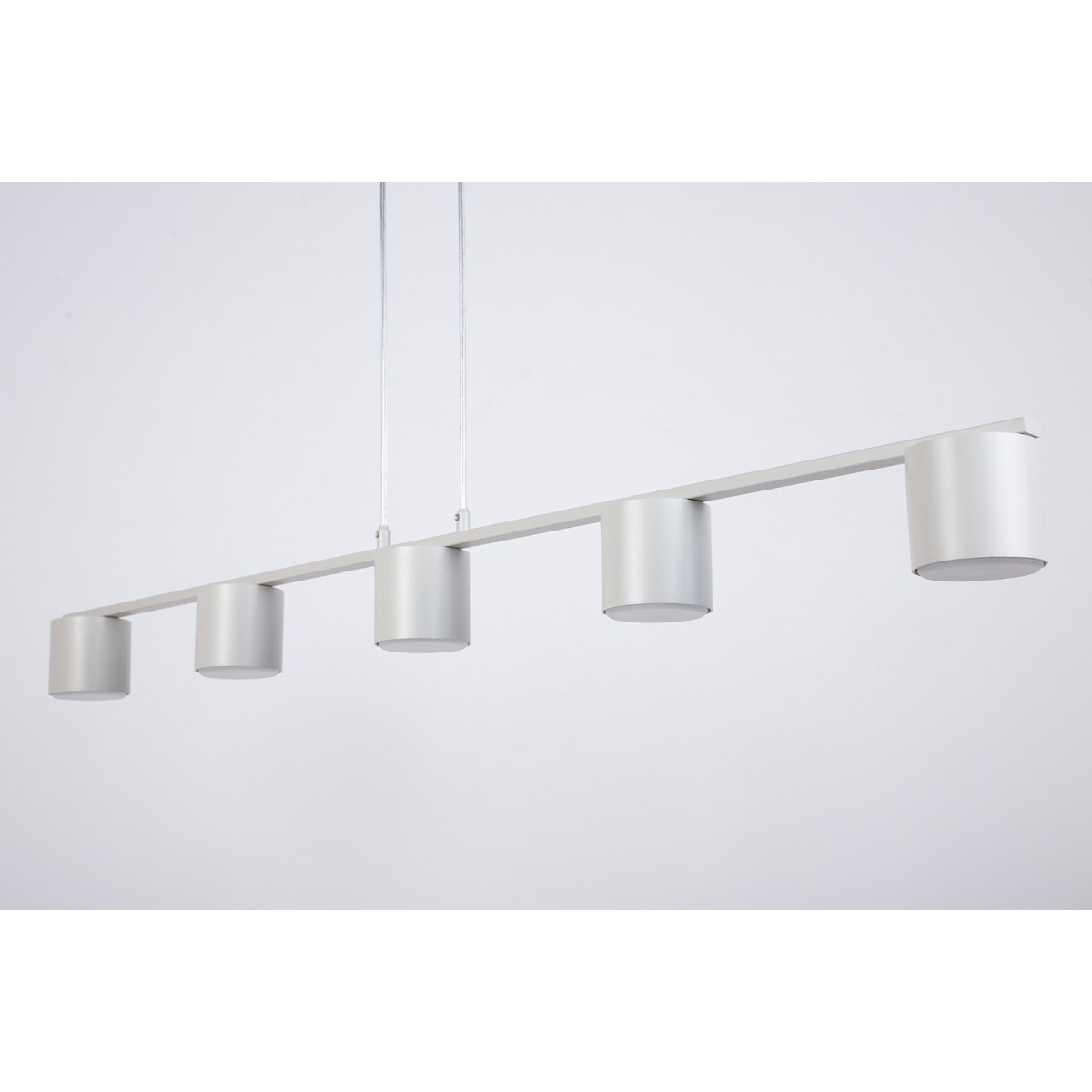 elegancka oprawa Sigma MILA lampa wisząca 41357 kolor szary beż 5x GX53 12 W LED