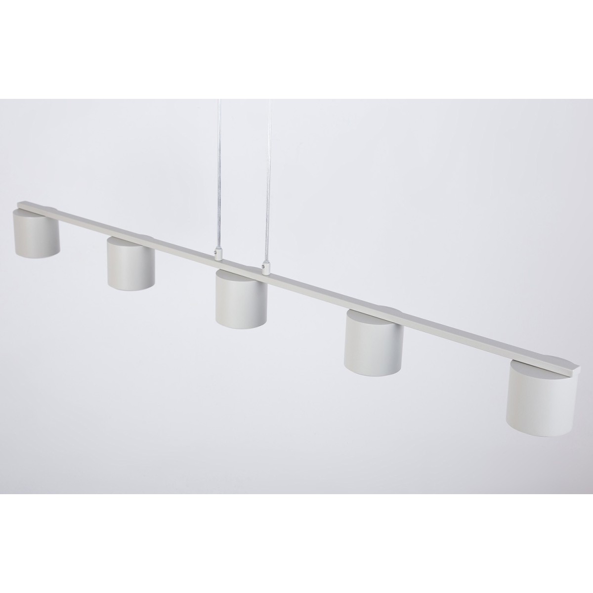 elegancka oprawa Sigma MILA lampa wisząca 41357 kolor szary beż 5x GX53 12 W LED