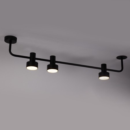 stylowa oprawa Sigma MONA plafon 40901 kolor czarny 3XGX5312w led