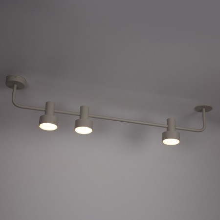 szykowna oprawa Sigma MONA plafon 40906 kolor szary beż 3XGX5312w led