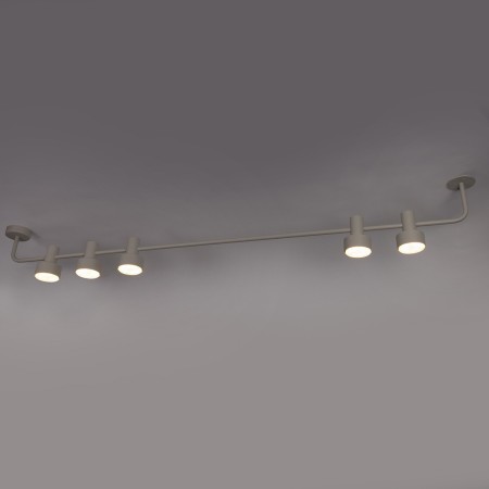 urzekająca oprawa Sigma MONA plafon 40984 kolor szary beż 5XGX5312w led