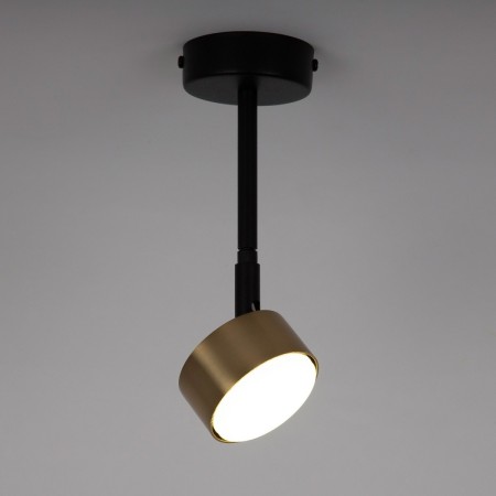 delikatna oprawa Sigma NEMO plafon 41085 kolor czarny-złoty szczotkowany 1xGX5312w led