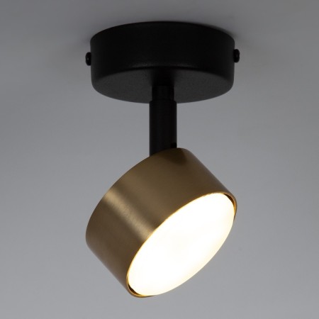 elegancka oprawa Sigma NEMO plafon 41084 kolor czarny-złoty szczotkowany 1xGX5312w led