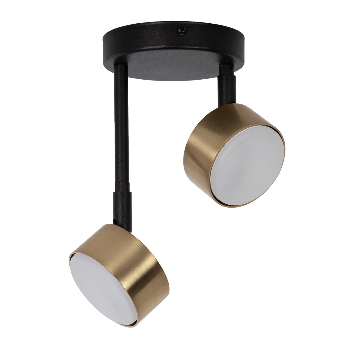 harmonijna oprawa Sigma NEMO plafon 41087 kolor czarny-złoty szczotkowany 2XGX5312w led