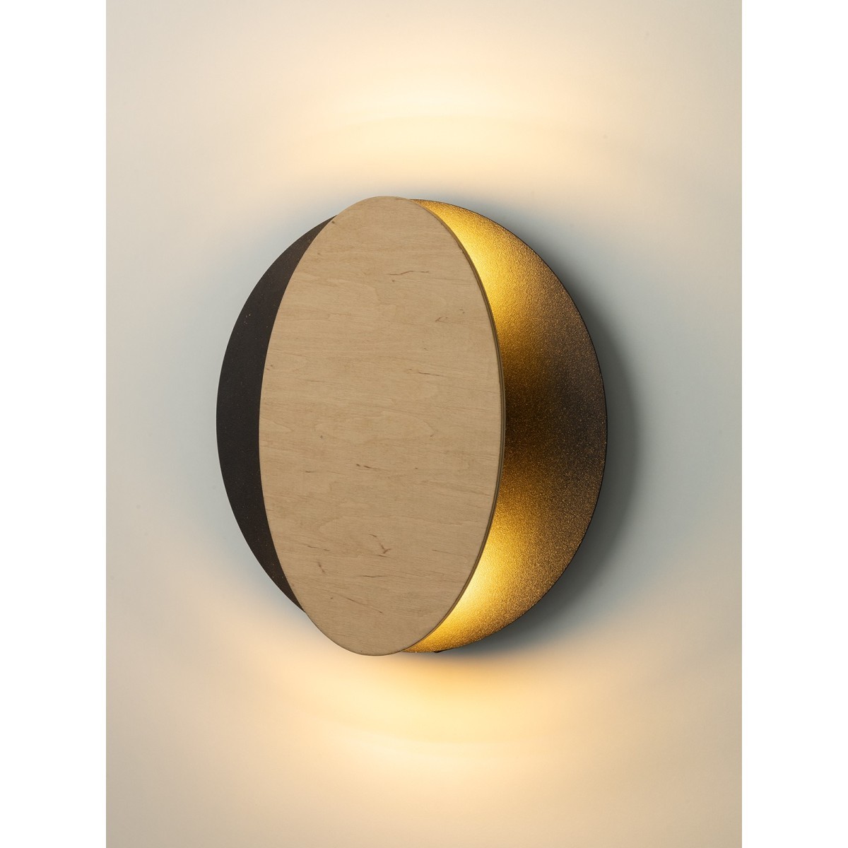 harmonijna oprawa Sigma OVO kinkiet 40872 kolor czarny-brzoza 2xG9 12W LED