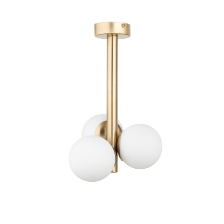 stylowa oprawa Sigma PERLA LUX plafon 40776 kolor złoty satynowy 3 x G9 12W led