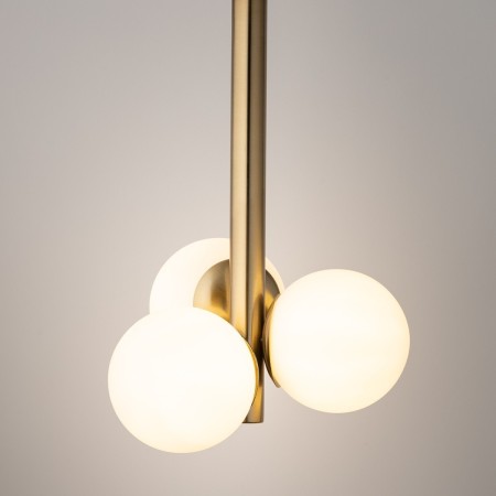 stylowa oprawa Sigma PERLA LUX plafon 40776 kolor złoty satynowy 3 x G9 12W led