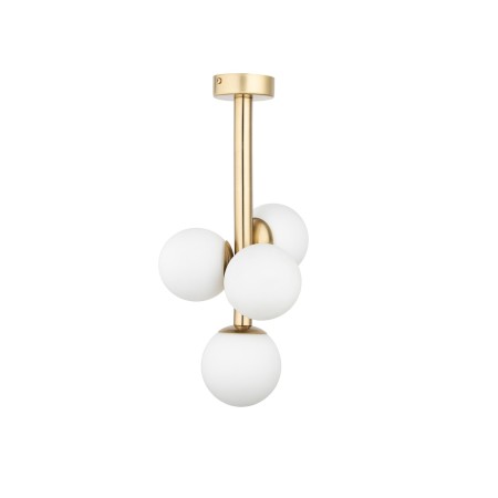 stylowa oprawa Sigma PERLA LUX plafon 40777 kolor złoty satynowy 4 x G9 12W led