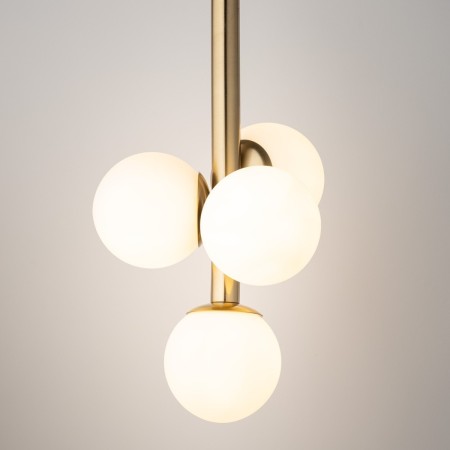 stylowa oprawa Sigma PERLA LUX plafon 40777 kolor złoty satynowy 4 x G9 12W led