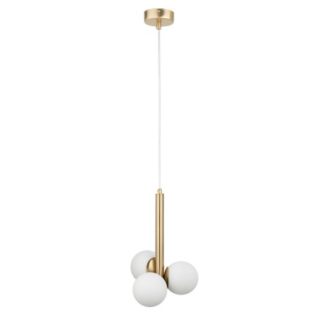 unikalna oprawa Sigma PERLA LUX lampa wisząca 40779 kolor złoty satynowy 3 x G9 12W led