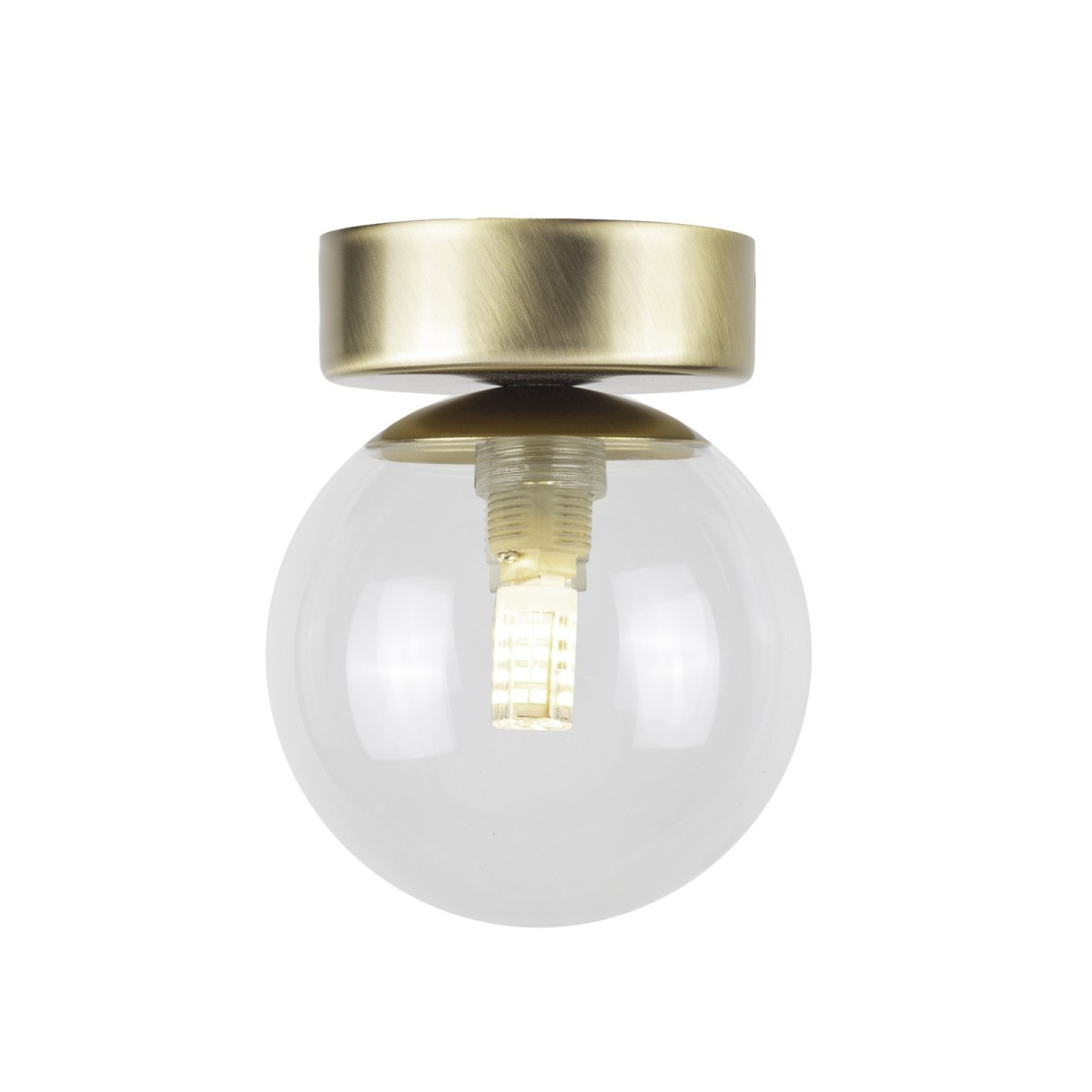 wdzięczna oprawa Sigma PERLA LUX plafon 40851 kolor złoty satynowy 1 x G9 12W Led