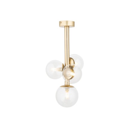 zachwycająca oprawa Sigma PERLA LUX plafon 40853 kolor złoty satynowy 4 x G9 12W led