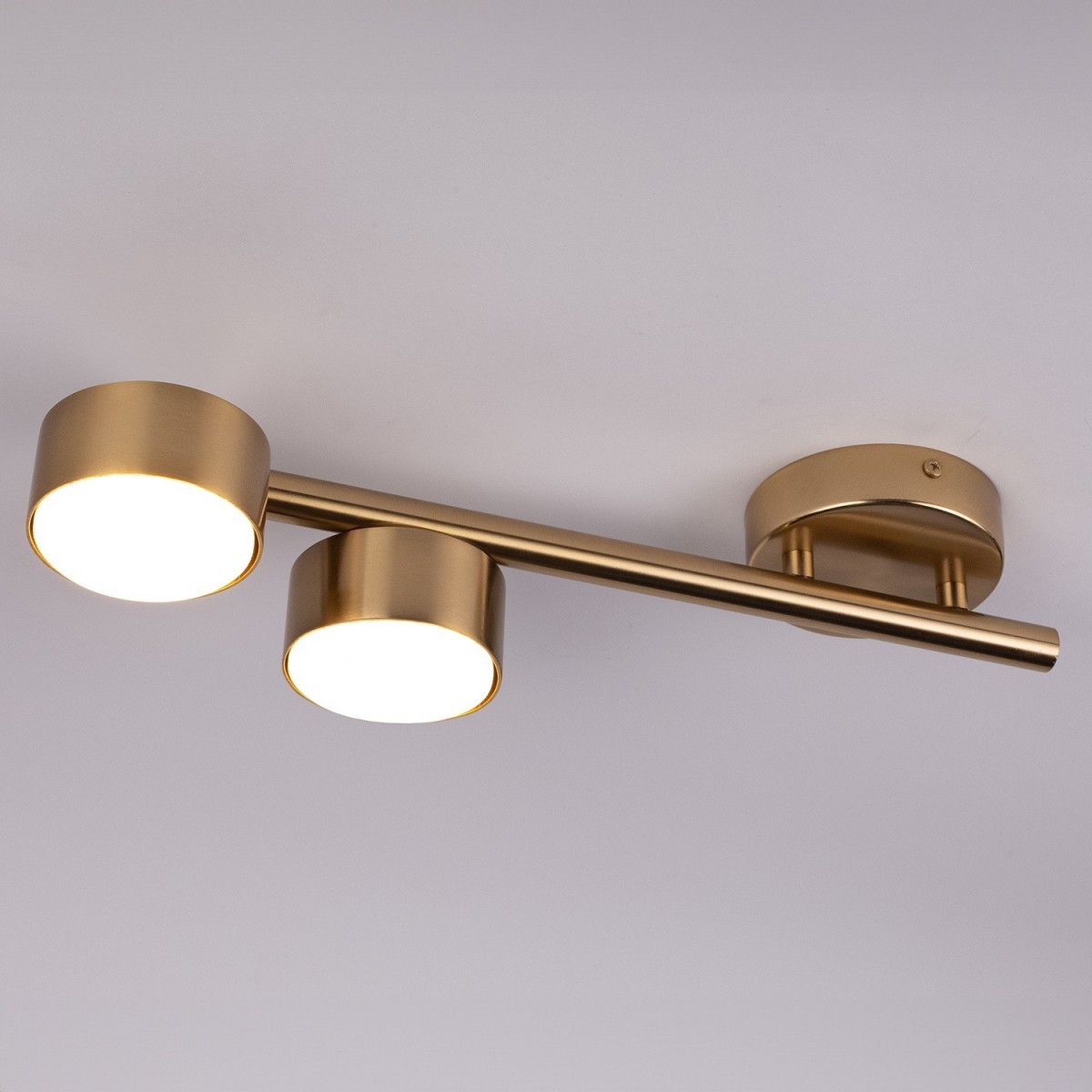 elegancka oprawa Sigma PUNTO plafon 40824 kolor złoty szczotkowany 2x GX 53 12W Led