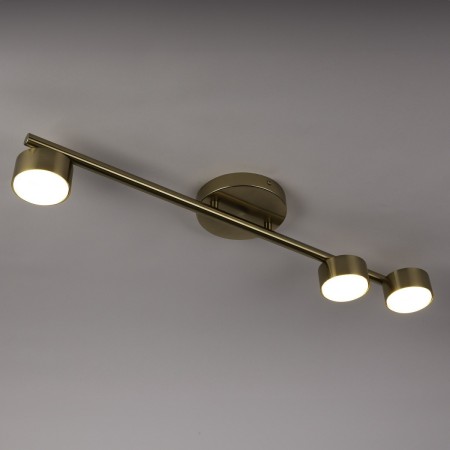 estetyczna oprawa Sigma PUNTO plafon 40825 kolor złoty szczotkowany 3x GX 53 12W Led