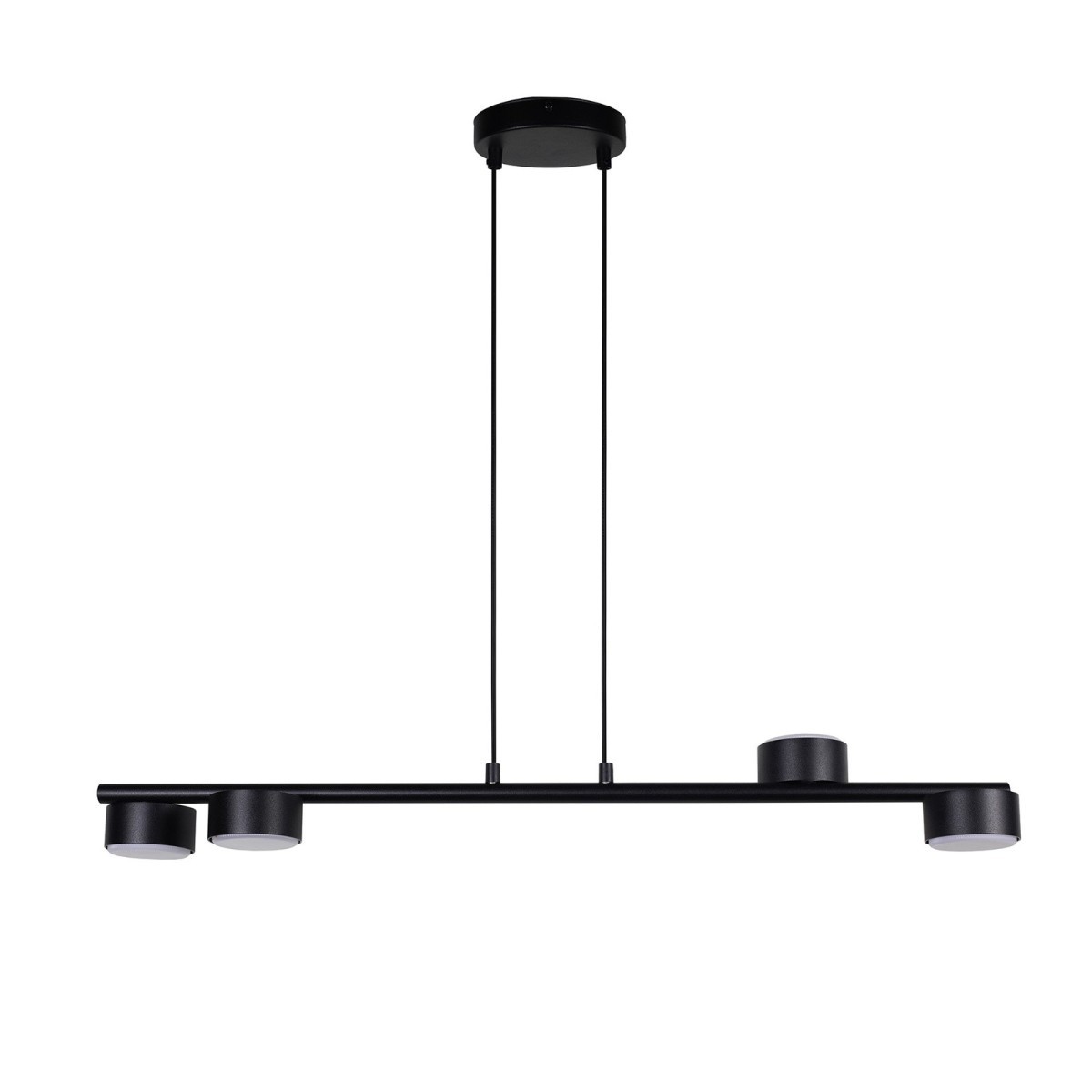 imponująca oprawa Sigma PUNTO lampa wisząca 40821 kolor czarny 4x GX 53 12W Led