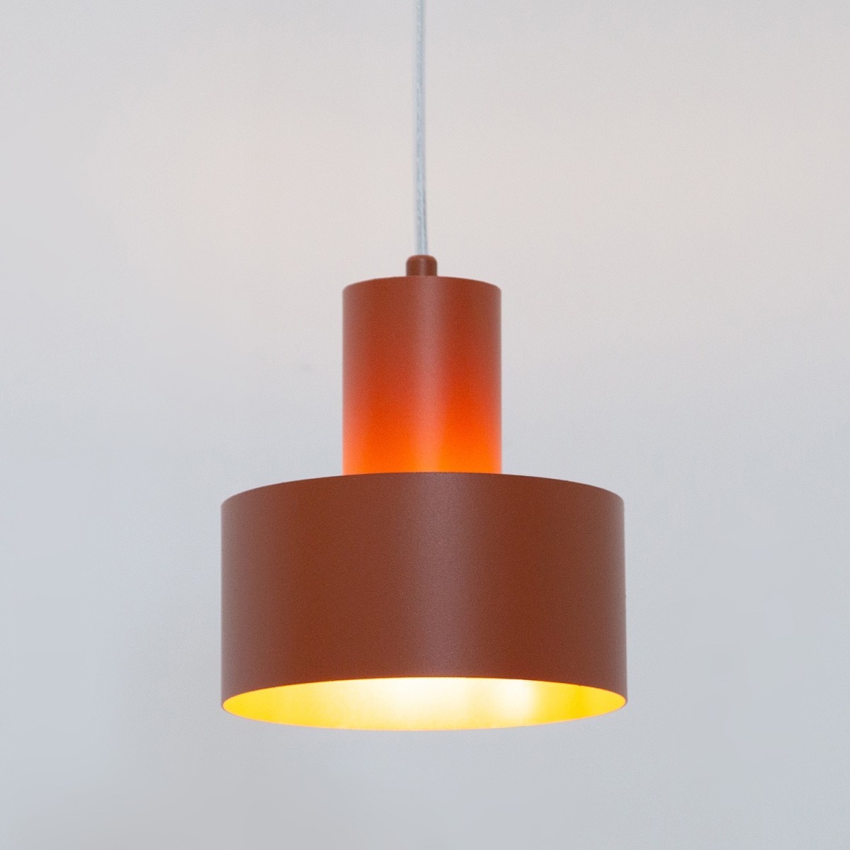 pełna wdzięku oprawa Sigma RIF lampa wisząca 41182 kolor ceglany 1xE27 15W LED