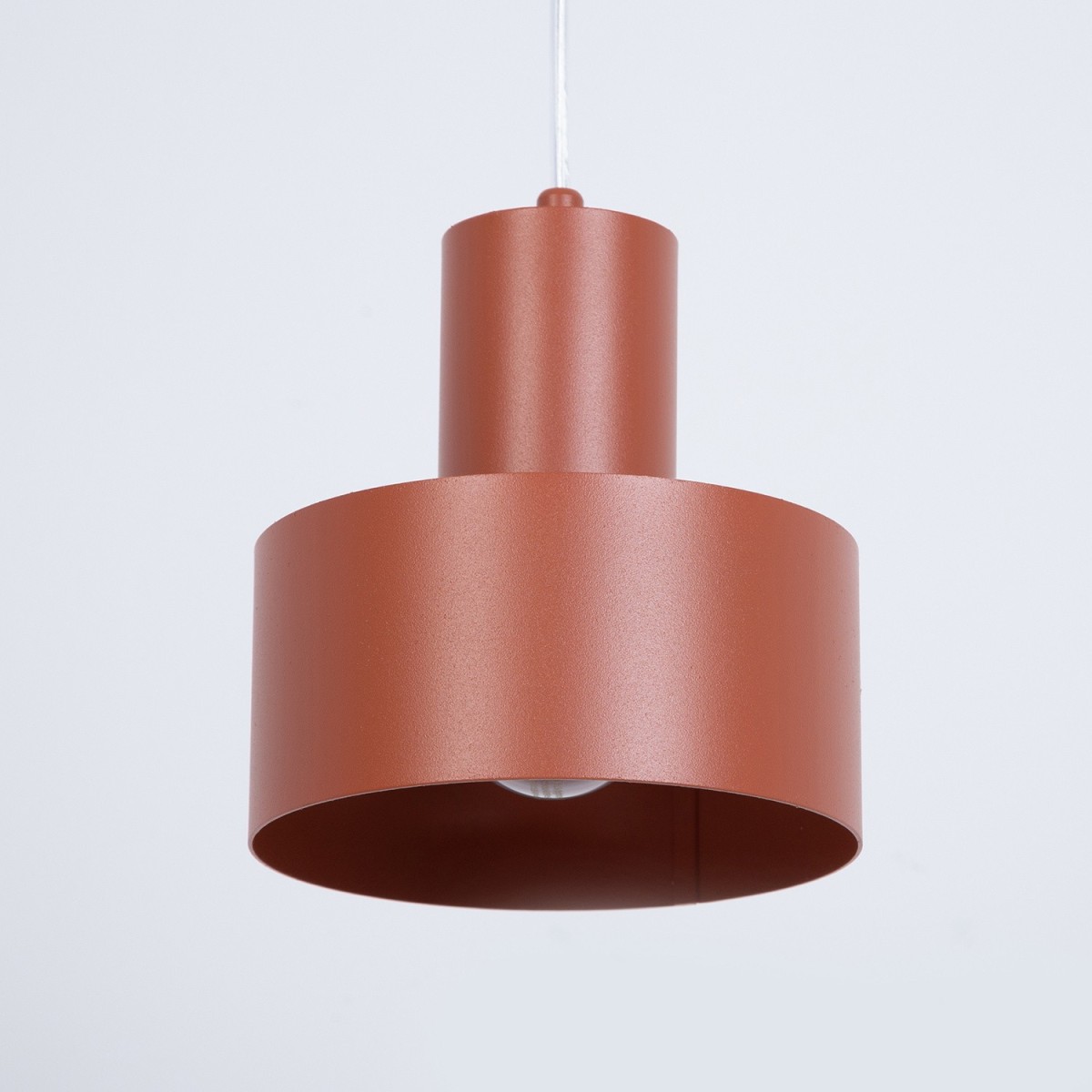 pełna wdzięku oprawa Sigma RIF lampa wisząca 41182 kolor ceglany 1xE27 15W LED