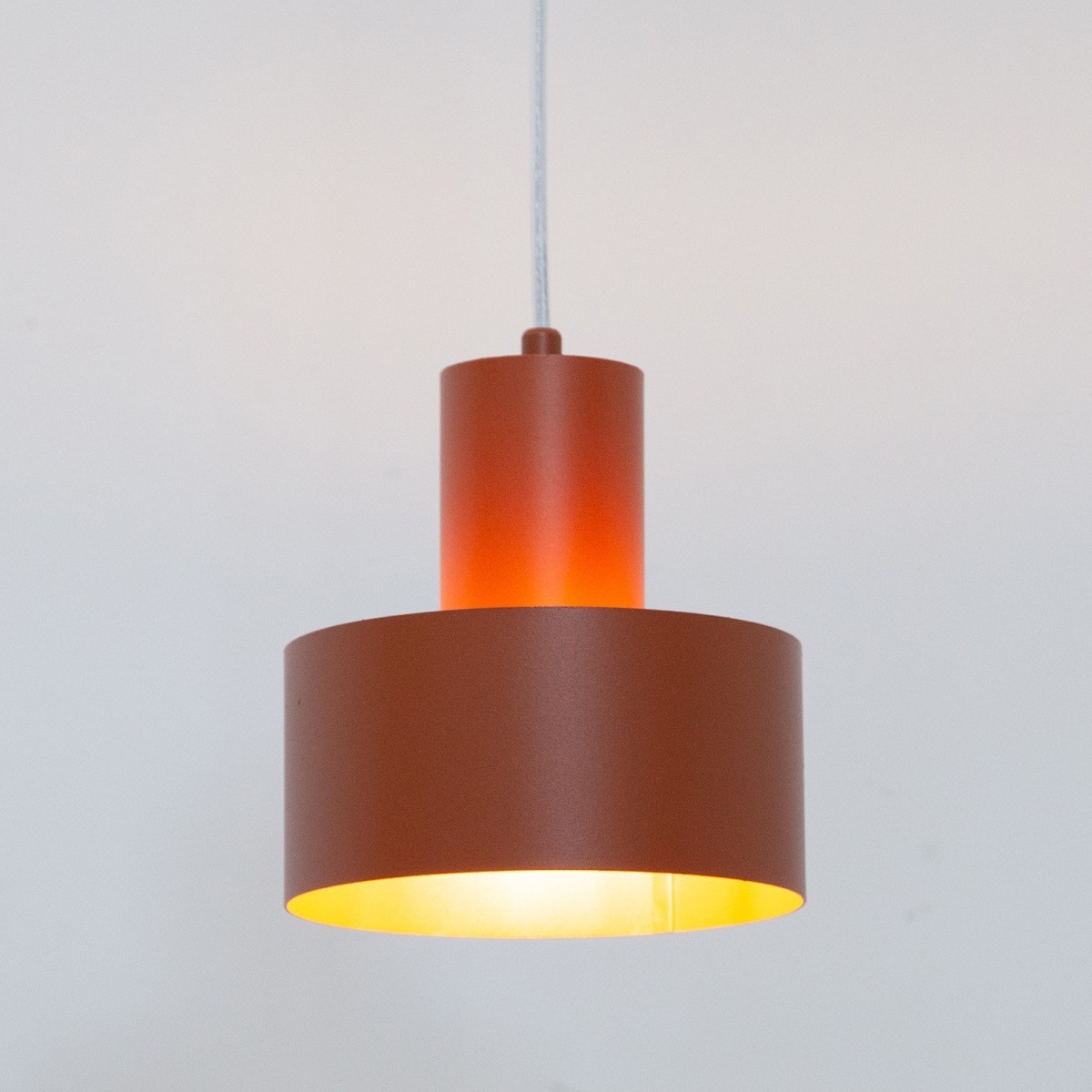 pełna wdzięku oprawa Sigma RIF lampa wisząca 41182 kolor ceglany 1xE27 15W LED