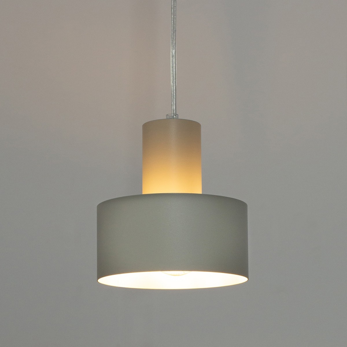 stylowa oprawa Sigma RIF lampa wisząca 41183 kolor szary beż 1xE27 15W LED