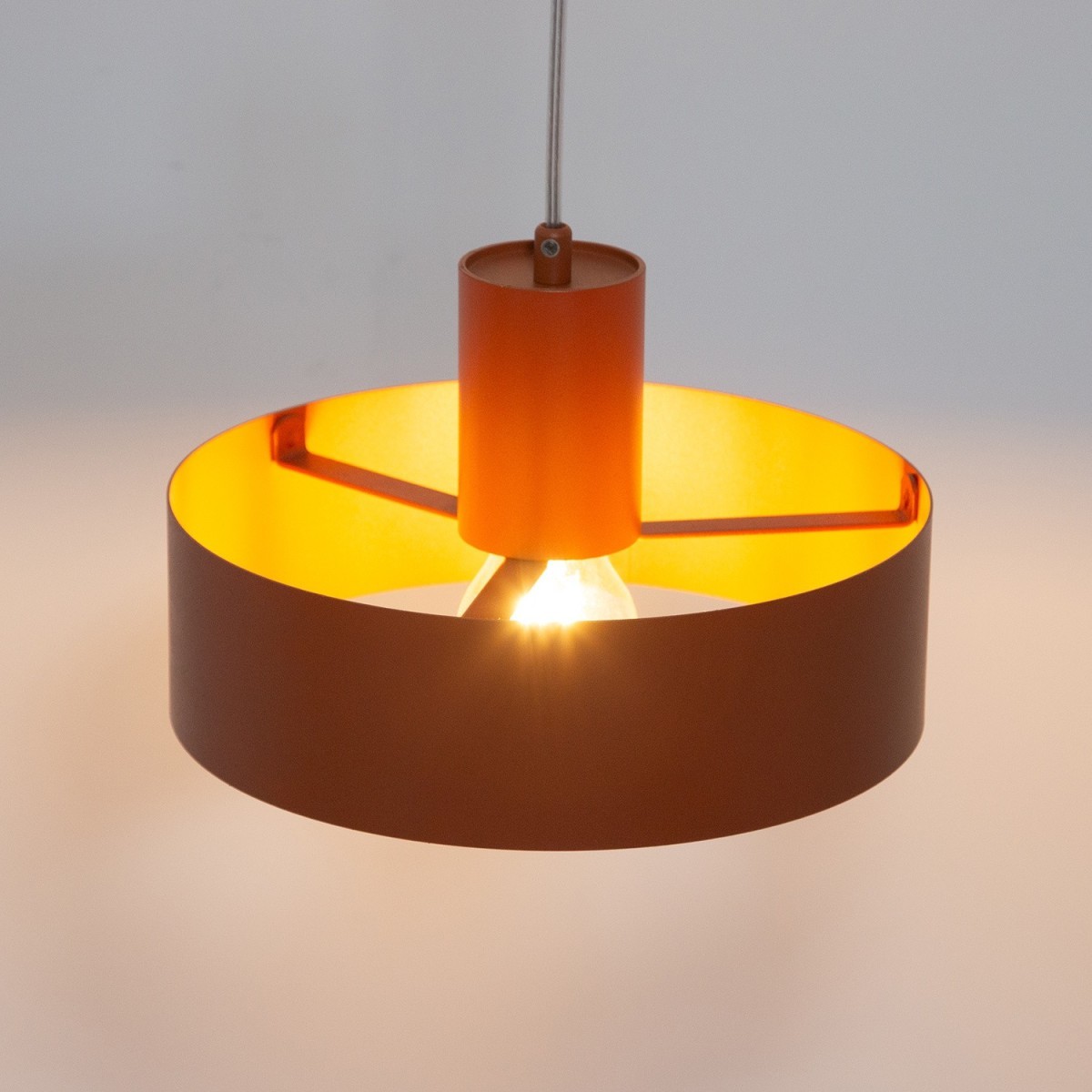 stylowa oprawa Sigma RIF lampa wisząca 41177 kolor ceglany 1xE27 15W LED