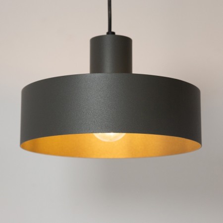 szykowna oprawa Sigma RIF lampa wisząca 41180 kolor ciemna oliwka 1xE27 15W LED