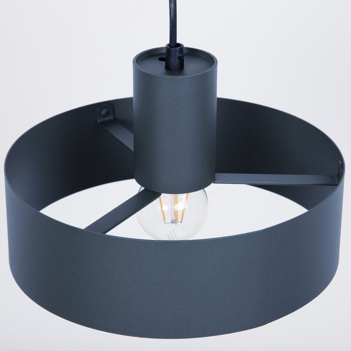 unikalna oprawa Sigma RIF lampa wisząca 41181 kolor grafit 1xE27 15W LED