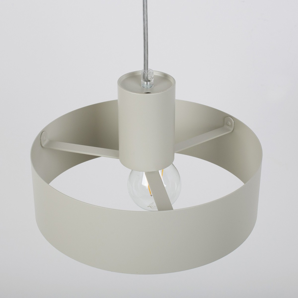 urokliwa oprawa Sigma RIF lampa wisząca 41178 kolor szary beż 1xE27 15W LED