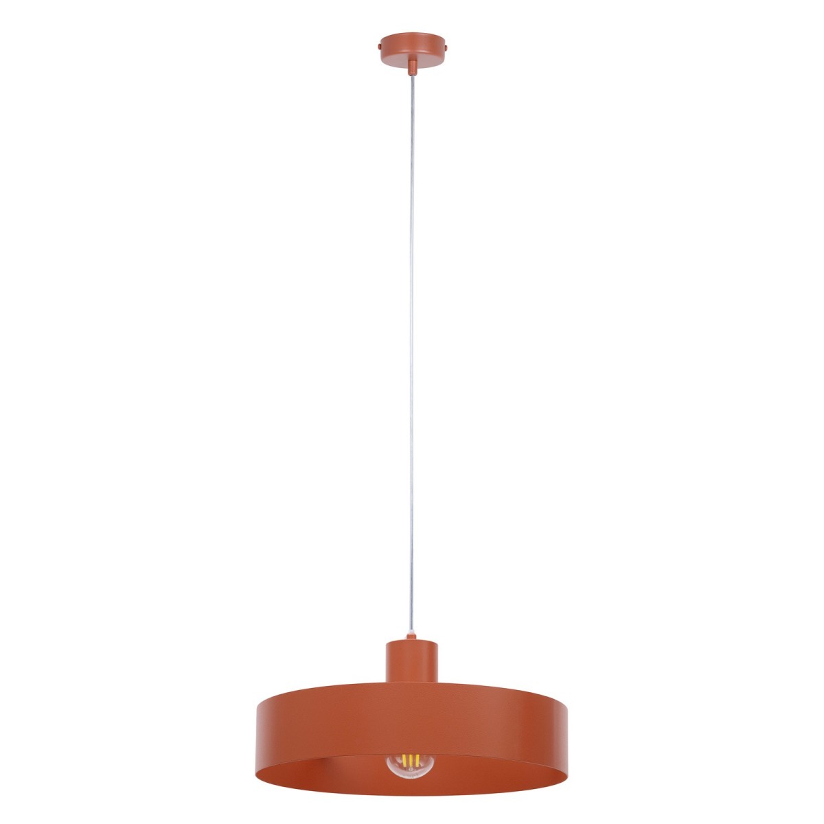 urzekająca oprawa Sigma RIF lampa wisząca 41435 kolor ceglany 1xE27 15W LED