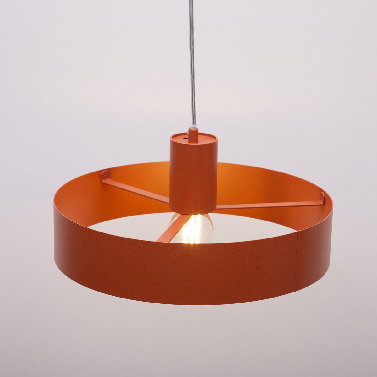 urzekająca oprawa Sigma RIF lampa wisząca 41435 kolor ceglany 1xE27 15W LED