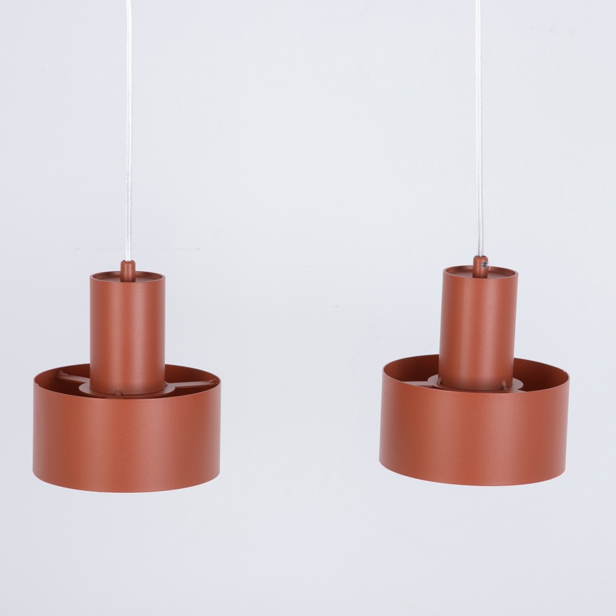 zgrabna oprawa Sigma RIF lampa wisząca 41157 kolor ceglany 2xE27 15W LED