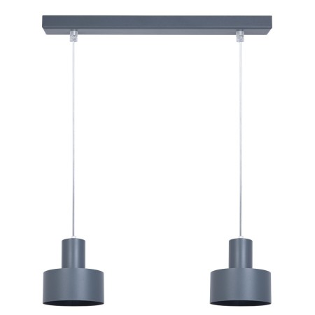 charakterystyczna oprawa Sigma RIF lampa wisząca 41161 kolor grafit 2xE27 15W LED