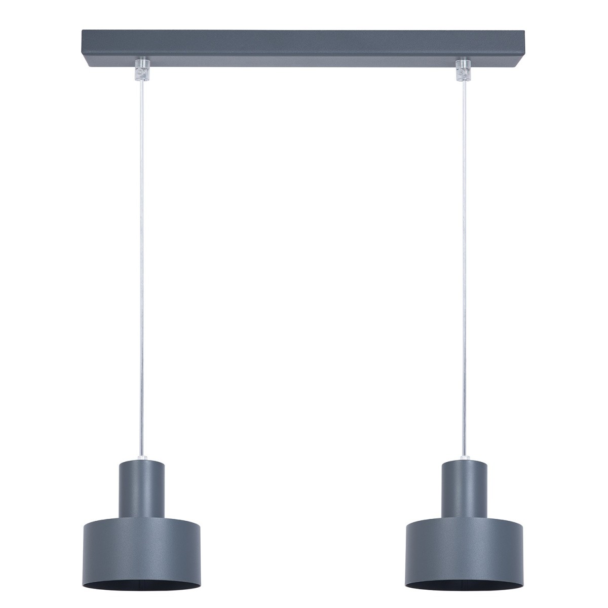 charakterystyczna oprawa Sigma RIF lampa wisząca 41161 kolor grafit 2xE27 15W LED