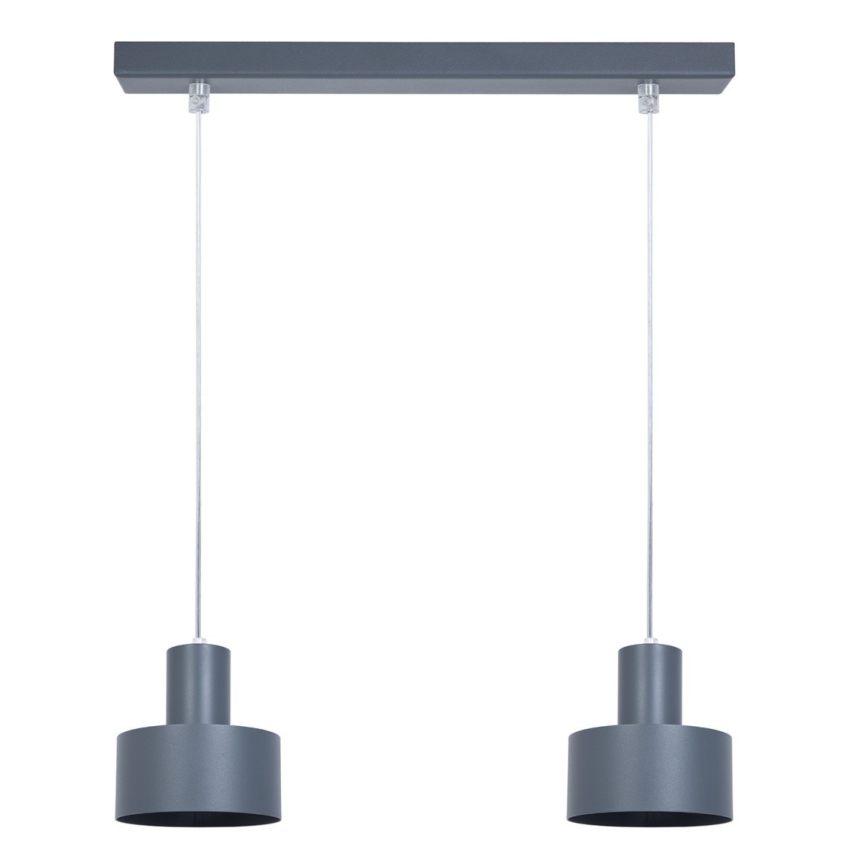 charakterystyczna oprawa Sigma RIF lampa wisząca 41161 kolor grafit 2xE27 15W LED