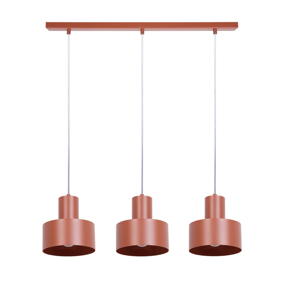 designerska oprawa Sigma RIF lampa wisząca 41162 kolor ceglany 3xE27 15W LED