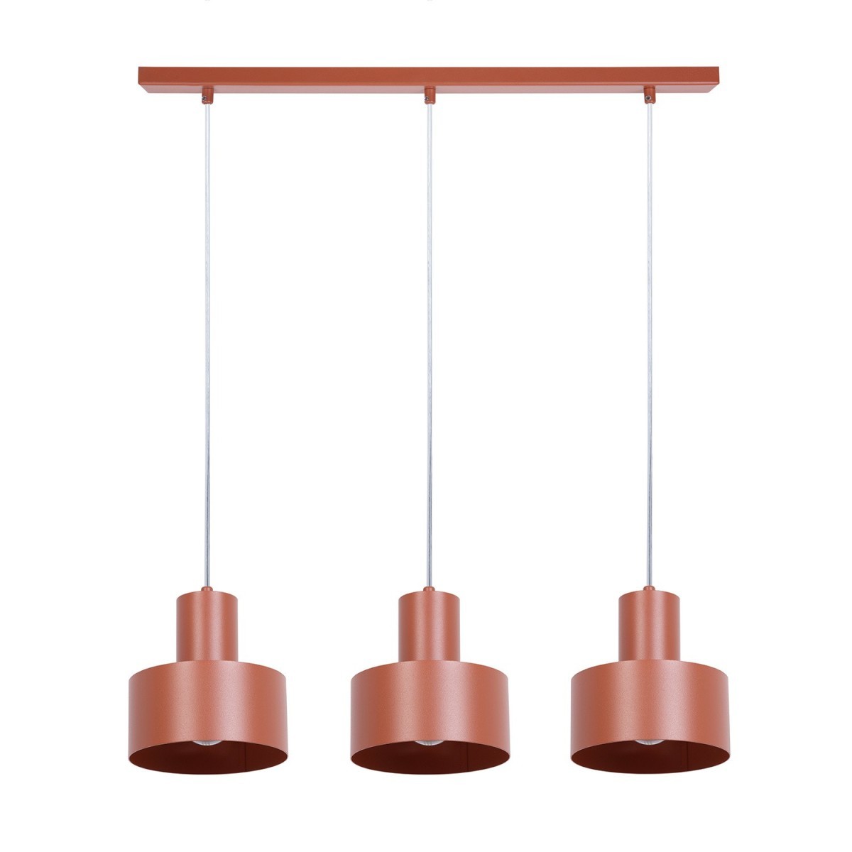 designerska oprawa Sigma RIF lampa wisząca 41162 kolor ceglany 3xE27 15W LED