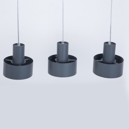 efektowna oprawa Sigma RIF lampa wisząca 41166 kolor grafit 3xE27 15W LED