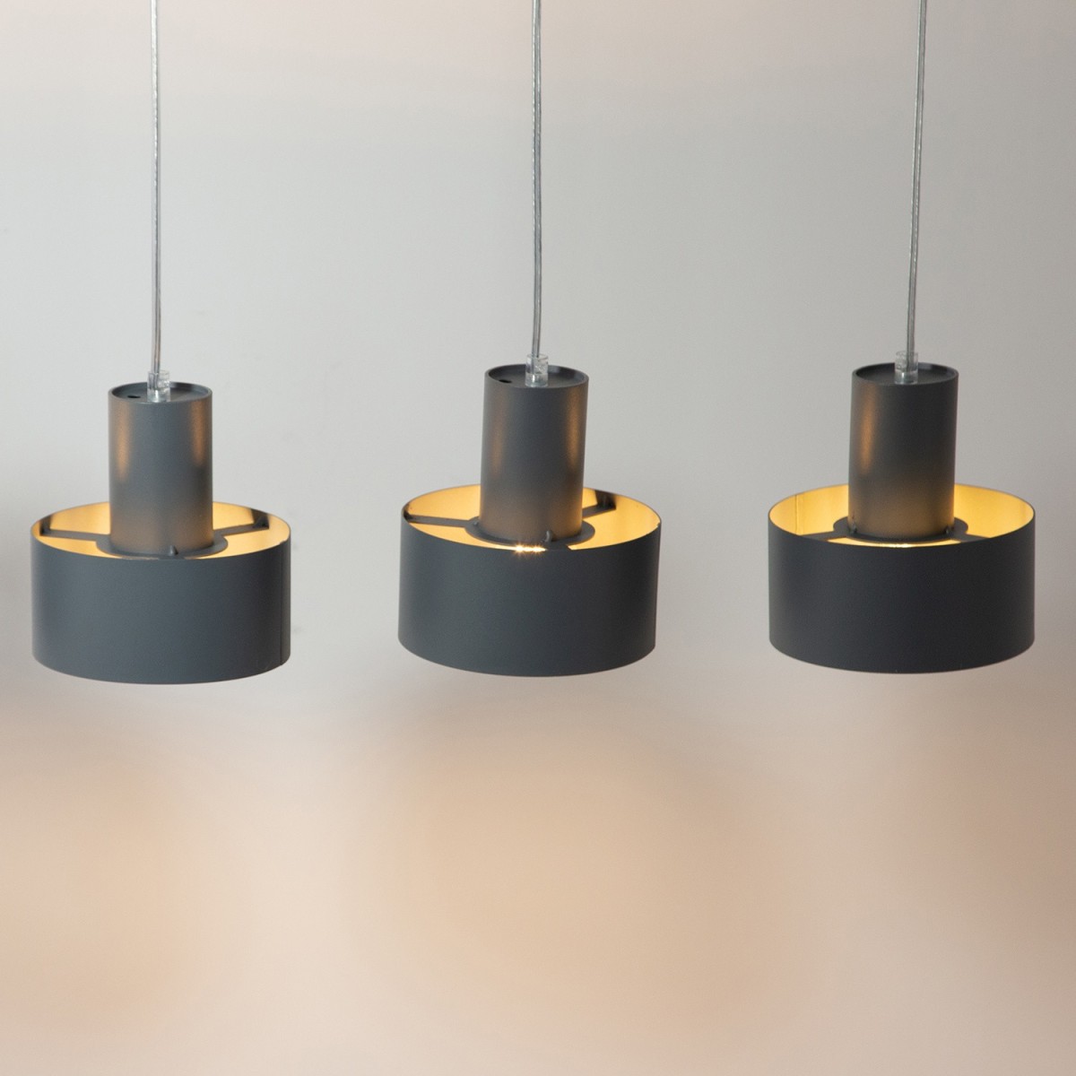 efektowna oprawa Sigma RIF lampa wisząca 41166 kolor grafit 3xE27 15W LED