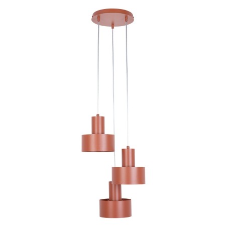elegancka oprawa Sigma RIF lampa wisząca 41167 kolor ceglany 3xE27 15W LED