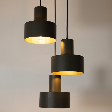 estetyczna oprawa Sigma RIF lampa wisząca 41170 kolor ciemna oliwka 3xE27 15W LED